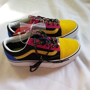 vans beads old skool platform